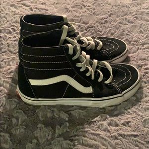 Black and white vans